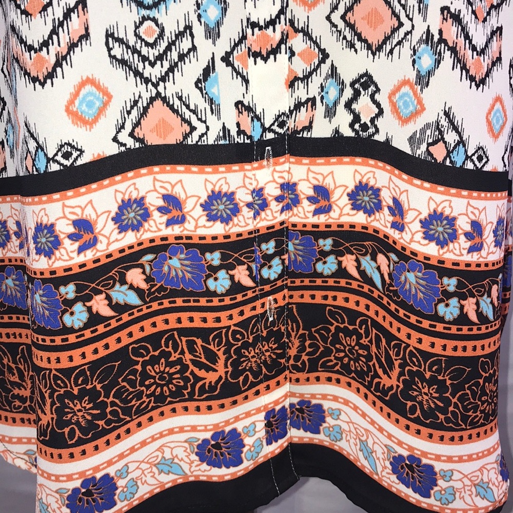 Multicolored Button Down Top. - image 2